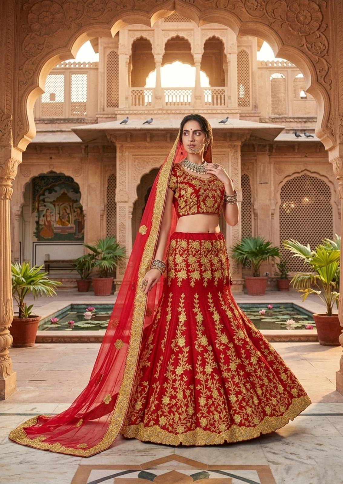  NIMAYA LEHNEGA SALE by MAHOTSAV Bridal Wear Collection Beautiful Stylish Colorful Fancy Party Wear & Occasional Wear Banarasi Silk Lehengas At Wholesale Price
